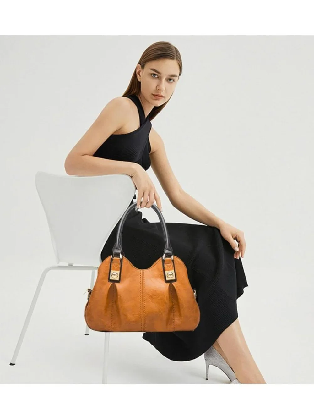 4pcs Retro Tote Handbags Set for Women - Stylish Shoulder Bags & Soft Satchels